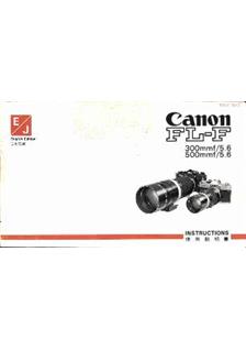 Canon 500/5.6 manual. Camera Instructions.